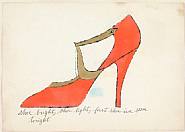 Andy Warhol - A La Recher chy Du Shoe Perdu, Shoe Bright, Shoe Light First Shoe I See Tonight (Prints and Multiples) h: 9.5 x w: 13.5 in / h: 24.1 x w: 34.3 cm