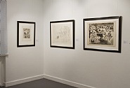 Pablo Picasso: Originalgraphik und Illustrierte Bücher, Ausstellungsansicht Galerie Fetzer 2013