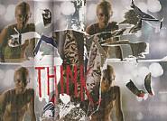 Mimmo Rotella - Think (Paintings) h: 140 x w: 195 cm / h: 55.1 x w: 76.8 in