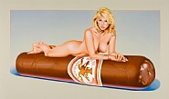 Mel Ramos - Hav-A-Havana VII (Prints and Multiples) h: 76 x w: 113 cm / h: 29.9 x w: 44.5 in