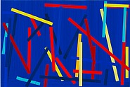 Imi Knoebel - Fishing Blue I Ed (Paintings) h: 60 x w: 90 cm / h: 23.6 x w: 35.4 in