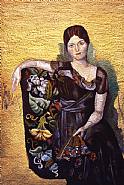 Vik Muniz - Olga, After Picasso (Pictures of Pigment) (Photographs) h: 274.5 x w: 180 cm / h: 108.1 x w: 70.9 in