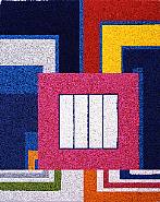 Vik Muniz - Grind, after Peter Halley (Pictures of Pigment) (Photographs)
