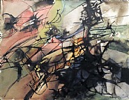 Jean Paul Riopelle - Untitled (Paintings) h: 8.2 x w: 10.5 in / h: 20.8 x w: 26.7 cm