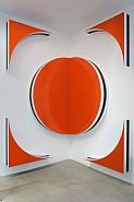 Daniel Buren - Photo-souvenir : 1 carré = 1 cercle + 4 triangles, Hauts-reliefs situés H, travail situé, 2010