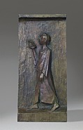 Ernst Barlach - Der Dichter (Sculptures) h: 55.4 x w: 25 x d: 3.7 cm / h: 21.8 x w: 9.8 x d: 1.5 in