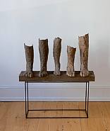 Magdalena Abakanowicz - Anatomy 2 (Sculptures) h: 100 x w: 90 x d: 21 cm / h: 39.4 x w: 35.4 x d: 8.3 in