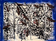Jean Paul Riopelle - Oies sauvages (Works on Paper (Drawings, Watercolors etc.)) h: 118 x w: 159.5 cm / h: 46.5 x w: 62.8 in
