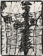 Jean Paul Riopelle - Sans titre (Works on Paper (Drawings, Watercolors etc.)) h: 65.5 x w: 50 cm / h: 25.8 x w: 19.7 in