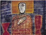 Mimmo Paladino - Arciere (Paintings) h: 30 x w: 40 cm / h: 11.8 x w: 15.7 in