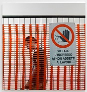 Michelangelo Pistoletto - Lavoro-Vietato l’ingresso (Prints and Multiples) h: 150 x w: 150 cm / h: 59.1 x w: 59.1 in