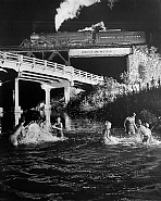 O. Winston Link - Hawksbill Creek Swimming Hole, Luray, Virginia (Photographs) h: 16 x w: 20 in / h: 40.6 x w: 50.8 cm