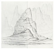 Landschaft, 2-teilig, geklebt