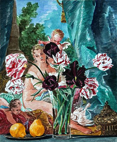  Sherrie Wolf, Tulips with Nymphs and Venus