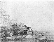 Rembrandt van Rijn - Landscape with Cow (B.237) (Prints and Multiples) h: 4.2 x w: 5 in / h: 10.7 x w: 12.7 cm