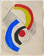 Sonia Delaunay-Terk - Rythme (Works on Paper (Drawings, Watercolors etc.)) h: 7 x w: 9 in / h: 17.8 x w: 22.9 cm