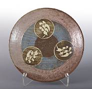 Plate with Rope Inlay and Wax Resist Decoration
