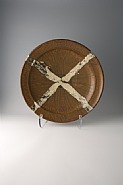 Obachi, Large Bowl, ameyu glaze with poured decoration