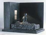 A Woman Sitting on Bed