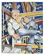 Larry Rivers - Blue Collar Holiday (Prints and Multiples) h: 48 x w: 38.8 x d: 4 in / h: 121.9 x w: 98.6 x d: 10.2 cm