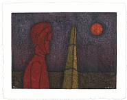 Rufino Tamayo - Figura en Rojo (Prints and Multiples) h: 28 x w: 35 in / h: 71.1 x w: 88.9 cm