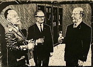 Sektempfang mit Erich Mielke, Erich Honnecker und Walter Ulbricht