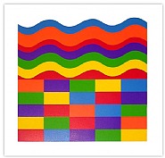 Sol LeWitt - Arcs and Bands in Color 'A' (Prints and Multiples) h: 20 x w: 20 in / h: 50.8 x w: 50.8 cm