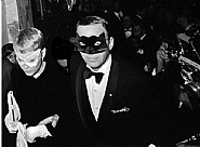 Frank Sinatra and Mia Farrow at Truman Capote's