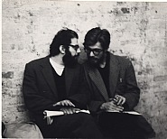 Allen Ginsberg and Peter Orlovsky at the Living Theater, November 13, 1959