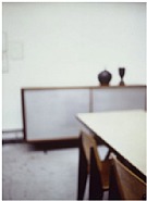 Cabinet Black Vases