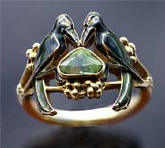 René Lalique - 'The Betrothal -To Have & To Hold' Art Nouveau Ring (Jewelry and Gemstones)