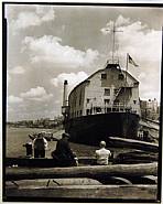 Berenice Abbott - 'W.P.O. Illinois' and Wharf, 1937