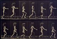 Eadweard Muybridge - Untitled (Girl Running) (Photographs) h: 8 x w: 12.5 in / h: 20.3 x w: 31.8 cm