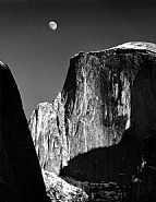Moon and Half Dome