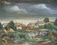 Emil Ganso - Windy Day (Paintings) h: 13.8 x w: 17.5 in / h: 35.1 x w: 44.4 cm