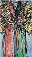 Jim Dine - Fourteen Color Woodcut Bathrobe (Prints and Multiples) h: 65.5 x w: 35.5 in / h: 166.4 x w: 90.2 cm