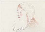 Kiki Smith - Red Cap (Works on Paper (Drawings, Watercolors etc.)) h: 20.2 x w: 28.1 in / h: 51.3 x w: 71.4 cm
