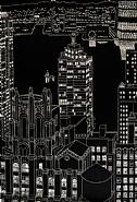 Yvonne Jacquette - Lights and Towers (Prints and Multiples) h: 38 x w: 27 in / h: 96.5 x w: 68.6 cm