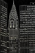 Yvonne Jacquette - Chrysler Building Flanked by High Rise Buildings, II (Prints and Multiples) h: 35.6 x w: 23.5 in / h: 90.4 x w: 59.7 cm