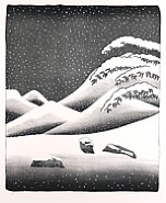 David Hockney - Snow (Prints and Multiples) h: 40 x w: 33 in / h: 101.6 x w: 83.8 cm