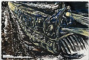 Raymond Pettibon - No Title (Going in a) (Works on Paper (Drawings, Watercolors etc.)) h: 40.5 x w: 60 in / h: 102.9 x w: 152.4 cm