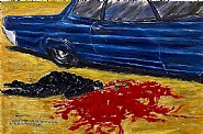 Raymond Pettibon - No Title (I support, I) (Works on Paper (Drawings, Watercolors etc.)) h: 26.2 x w: 40 in / h: 66.5 x w: 101.6 cm