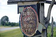 William Christenberry - 'Do You Believe in Jesus, I Do', Stephen Syke's Place, near Aberdeen, Mississippi, 1966