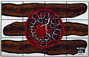 Gilbert and George - <!--15-->BLOOD ON SHIT h: 84 x w: 133 in / h: 213.4 x w: 337.8 cm