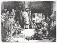 Rembrandt van Rijn - Christ Preaching (La Petite Tombe) (Prints and Multiples) h: 6.3 x w: 8.2 in / h: 16 x w: 20.8 cm