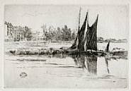 James Abbott McNeill Whistler - Hurlingham (Prints and Multiples) h: 5.3 x w: 7.9 in / h: 13.5 x w: 20.1 cm