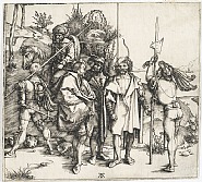 Albrecht Dürer - FIVE LANSQUENETS AND AN ORIENTAL ON HORSEBACK (Prints and Multiples)