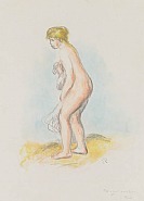 Pierre-Auguste Renoir - BAIGNEUSE, DEBOUT, EN PIED (Prints and Multiples) h: 16.1 x w: 13.6 in / h: 40.9 x w: 34.5 cm
