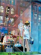 Tom Blackwell - Coach Store, Soho (Paintings) h: 41.3 x w: 31.1 cm / h: 16.3 x w: 12.2 in