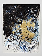 Rebecca Horn - Ravens Golden Sea (Works on Paper (Drawings, Watercolors etc.)) h: 15.8 x w: 11.9 in / h: 40.1 x w: 30.2 cm
